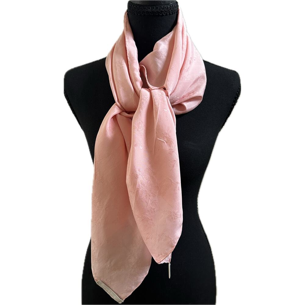 Nina Ricci Pink Silk Scarf